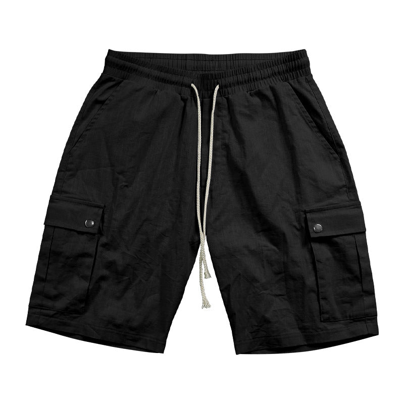 Herre Cargo-shorts med elastisk talje og praktiske lommer Stilla