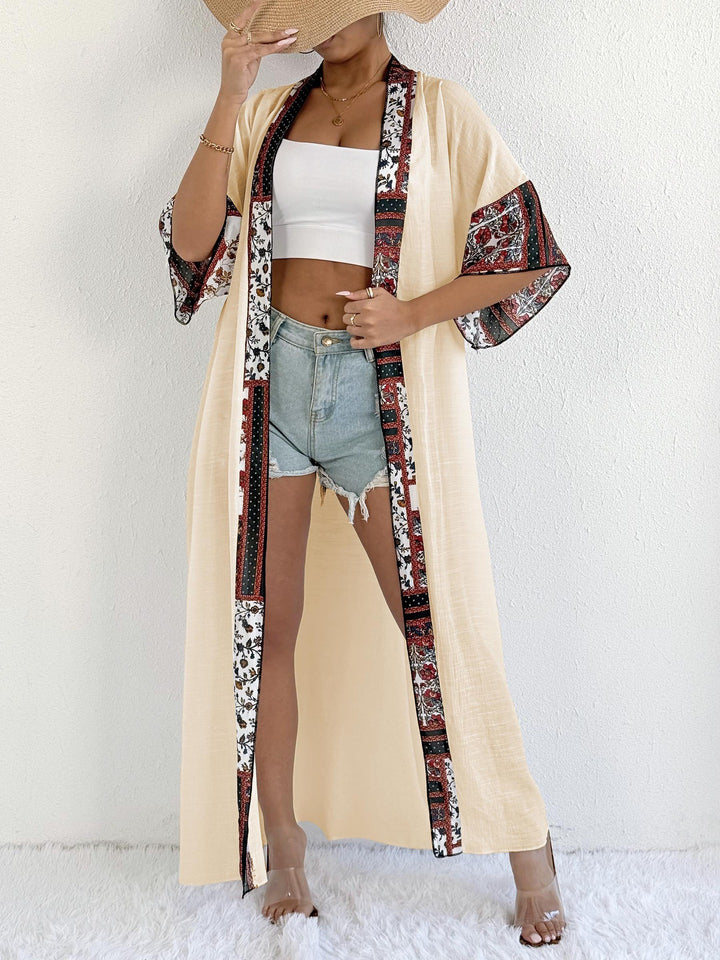 Kvinder Blomster mønster Bohemian Kimono Cardigan Stilla