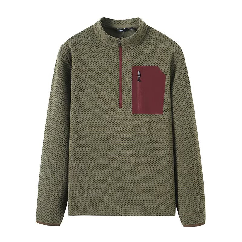 Kvindernes funktionelle sweater med høj krave og praktisk lynlås Stilla