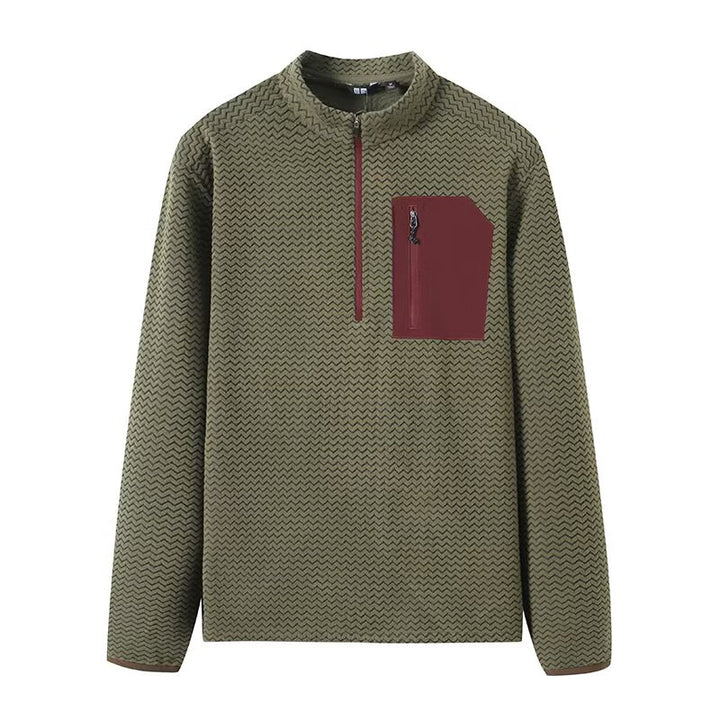 Kvindernes funktionelle sweater med høj krave og praktisk lynlås Stilla