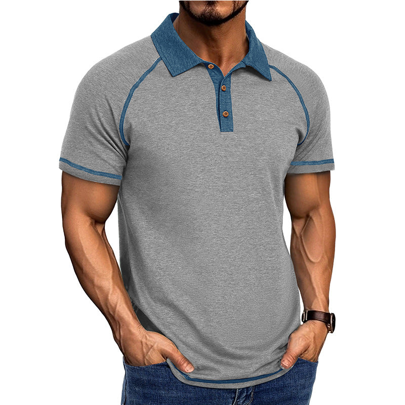 Herre Polo-Shirt med moderne krave Stilla
