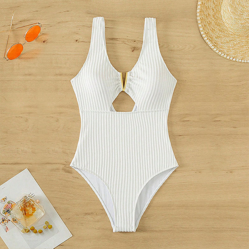 Dame jumpsuit med elegant cut-out detalje
