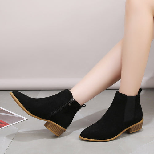 Dame Chelsea-støvler i elegant suede-design Stilla