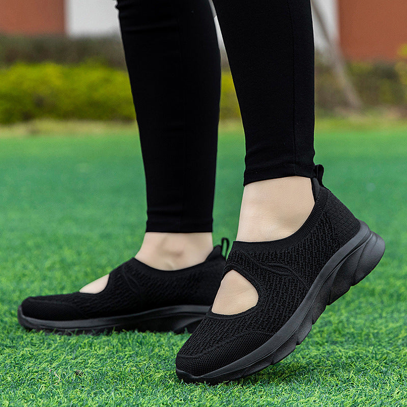 Dame Åndbare Slip-On Performance Sneakers med struktureret Support Stilla