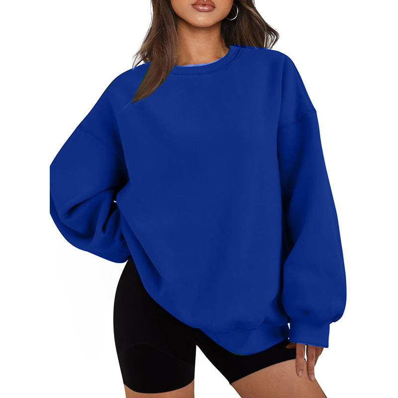 Damer Casual Oversized Sweater med Løs Pasform Skovae
