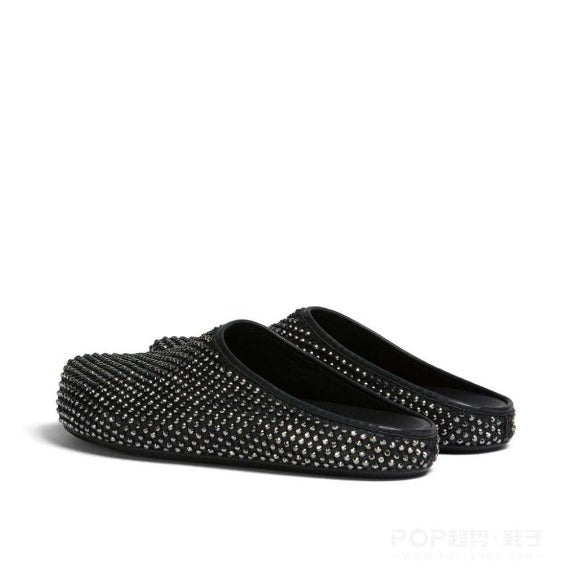 Femme Funklende Strass Clogs Stilla