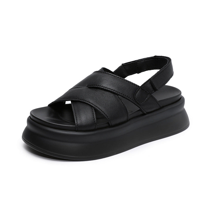 Dame Moderne Krydsbånd Spændebånd Sandaler Stilla