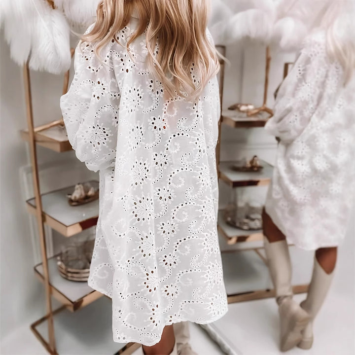 Damer casual blouse i cut-out stil Stilla
