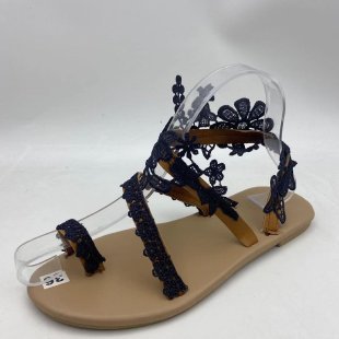 Dame Elegante Fodvenlige Sandaler med blomsteragtige Spidse Accenter Stilla