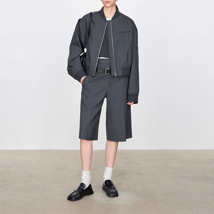 Damer fashionable og casual kort jakke med løs pasform Stilla