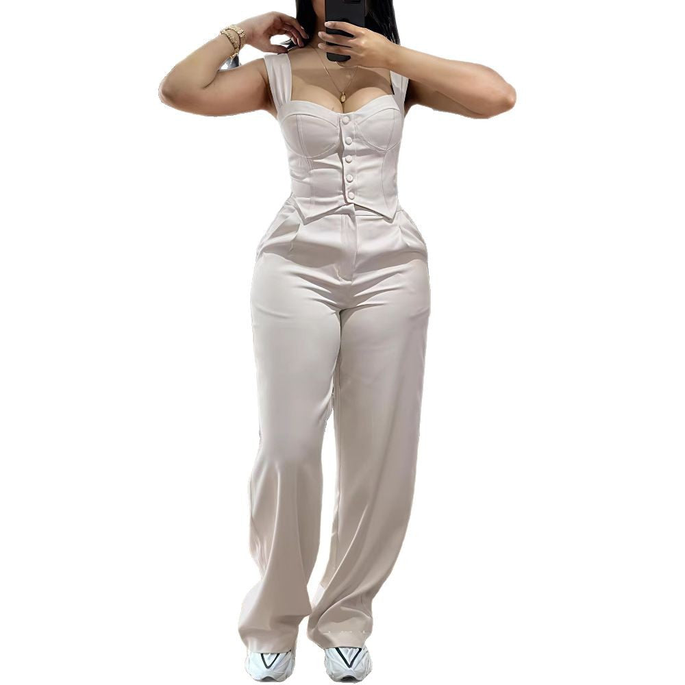 Dame Elegant og figursyet Jumpsuit Skovae