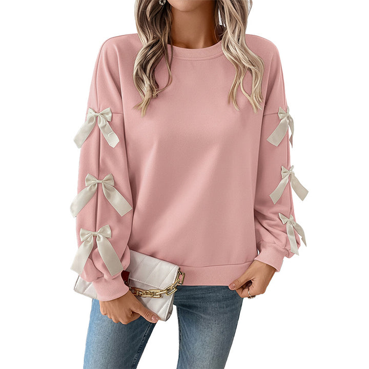 Kvinders oversized sweater med legende sløjfedetaljer Stilla