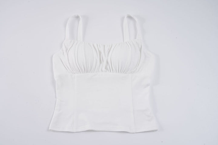 Dame-Bustier-overdel med smigrende pasform og fine volanger Skovae