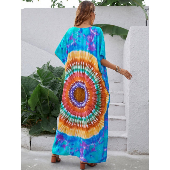 Kvinder Tie-Dye Maxi Kaftan Kjole Stilla