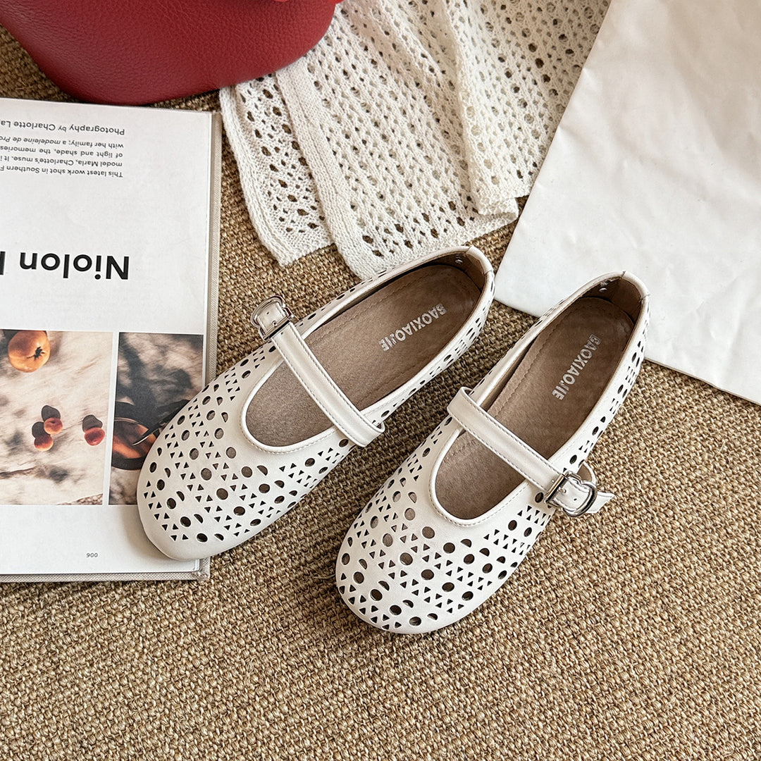 Femme Dekorative Mary Jane Flats Stilla