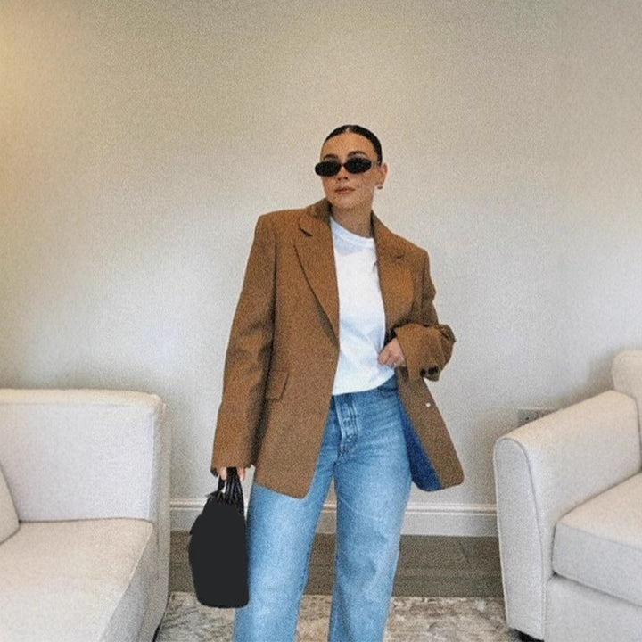 Dame Oversized Blazerjakke i moderne snit Stilla