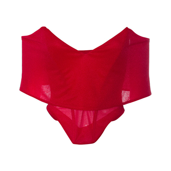 Dame Off-Shoulder Body med gennemsigtigt design Stilla