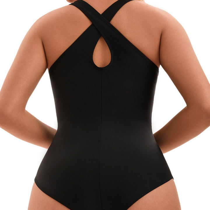 Damer Elegant Jumpsuit med V-hals og målrettede draperinger Skovae