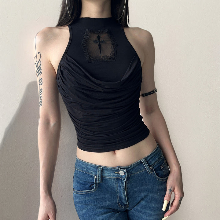 Dame elegant tanktop med legendarisk rygdetalje Skovae