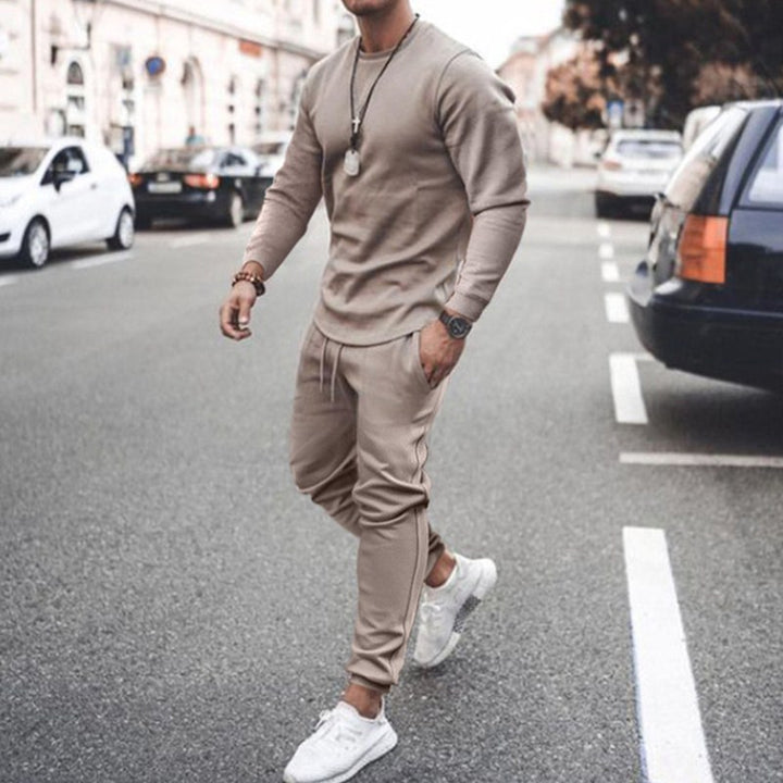 Herrer Sporty Lounge-joggingdragt med afslappet snit og fleksibel bund Stilla