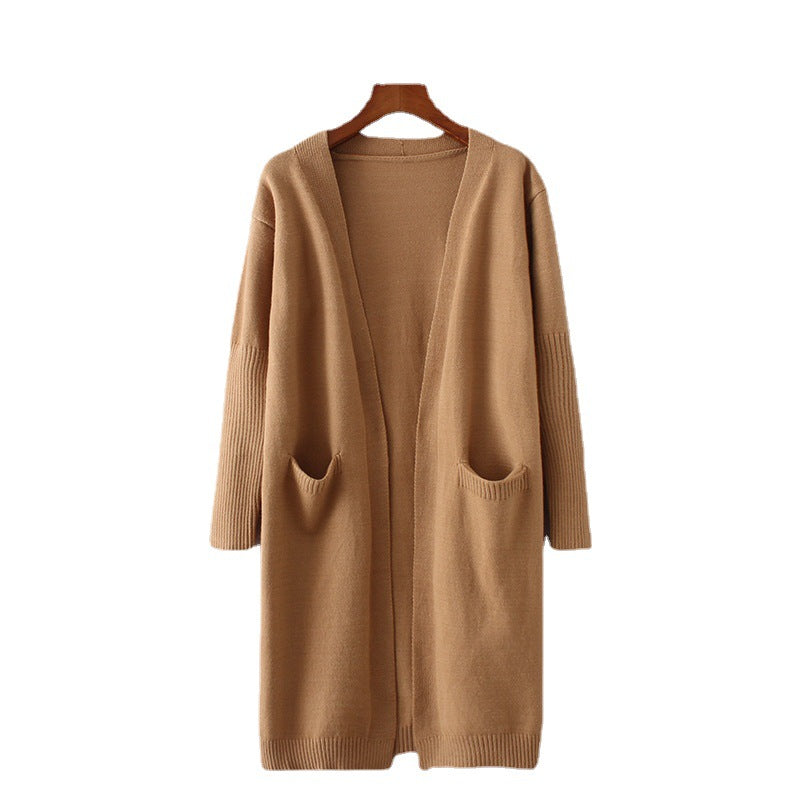 Kvindernes chunky strikket cardigan med praktiske lommer og afslappet snit Stilla
