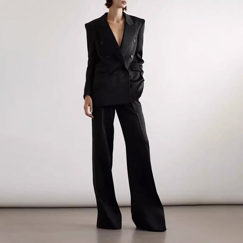 Kvinders stilfulde oversized blazer med dobbelt knap række Stilla