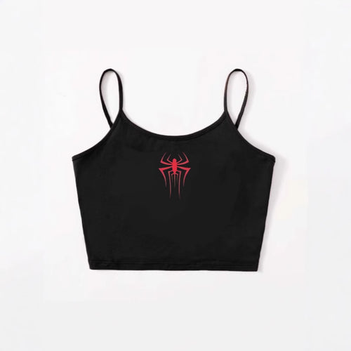 Dame Crop-Top med kreativt hjerte-design Skovae