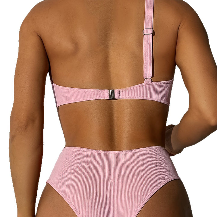 Dame Højtaljede Bikinisæt med asymmetrisk top Stilla