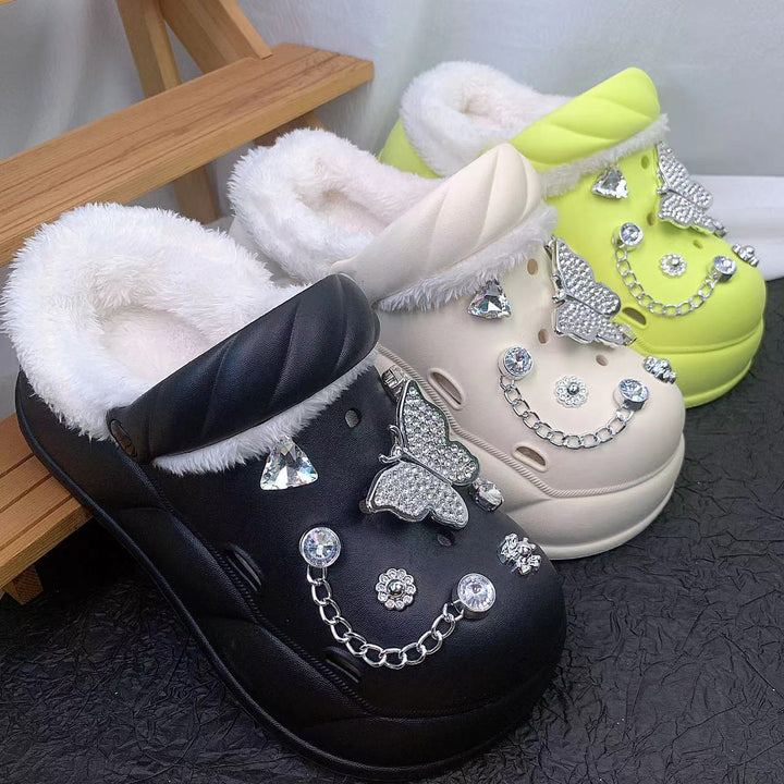 Dame Komfortable og luksuriøse Clogs med glamourøst smykkedetalje og blødt for Stilla