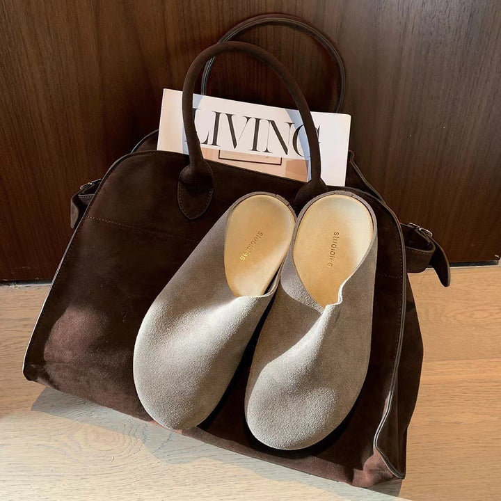 Dame Blødt Sæde Suede Skyd Clogs Stilla