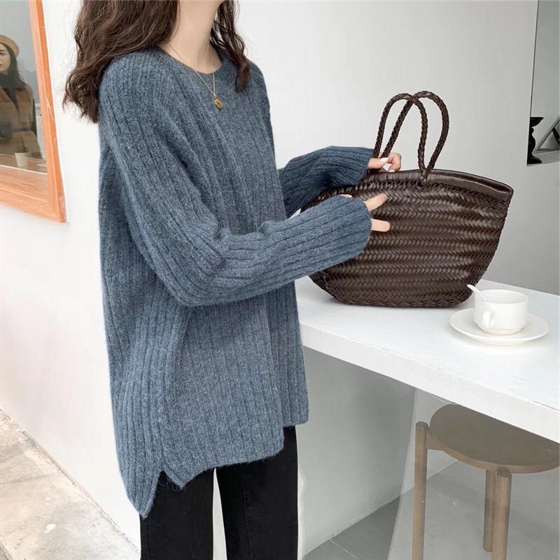 Kvinders hyggelige rib strik sweater Stilla