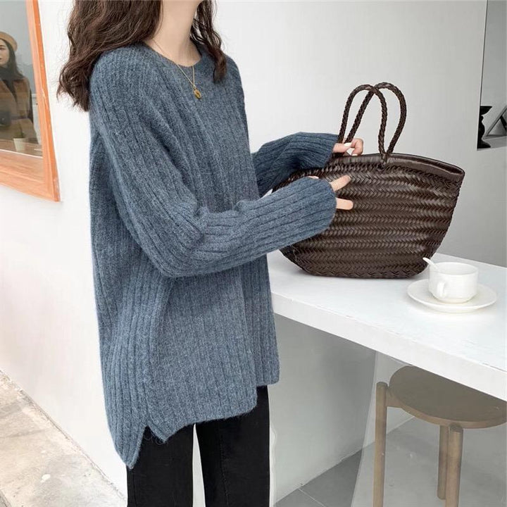 Kvinders hyggelige rib strik sweater Stilla