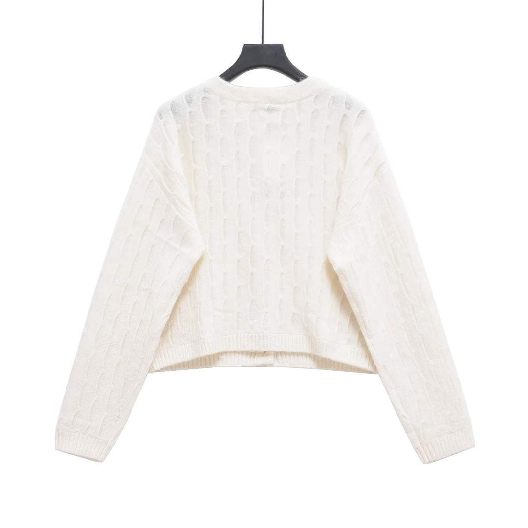Femme Kabelstrik Knap-cardigan Stilla