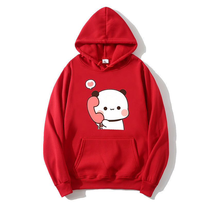 Dame hoodie med legende panda design Skovae