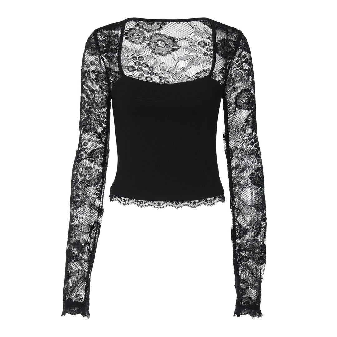 Dame Elegant top med spidse detaljer Skovae