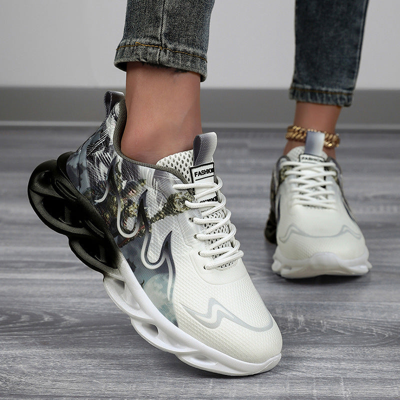 Herrer Grafik Performance Sneakers Stilla