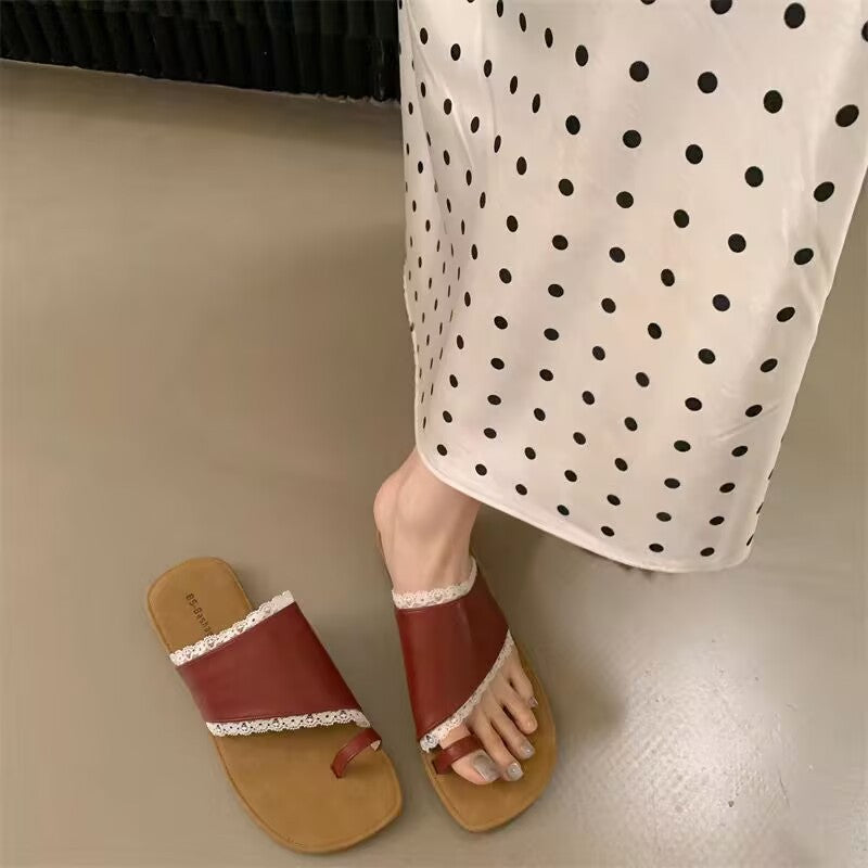 Dame Stilfulde Spidsesæt Flip-Flop Sandaler Stilla