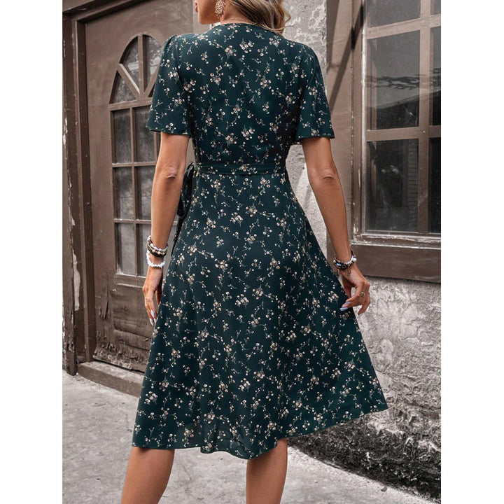 Dame Floral Wrap Maxikjole Stilla