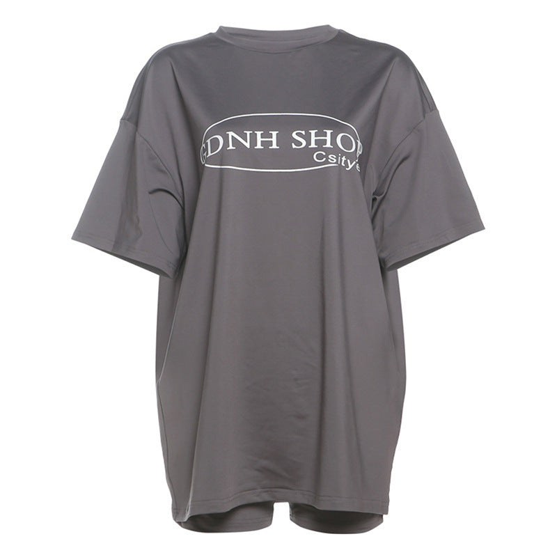 Dame Oversize T-shirt med grafisk print og kvalitetsmateriale Stilla