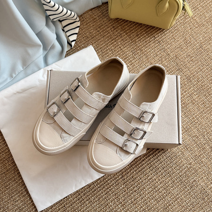 Femme Casual Spænde Slide Sneakers Stilla
