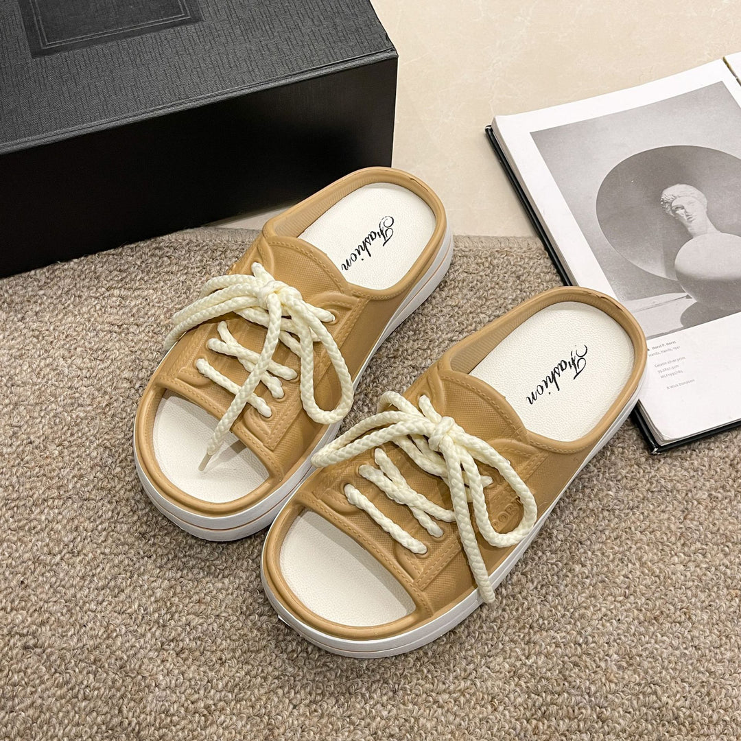 Dame Sportsandaler med moderne snøredesign Stilla