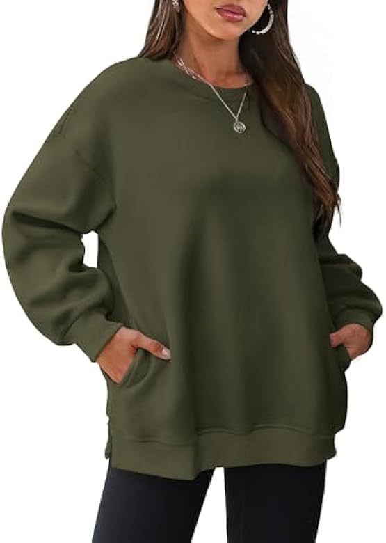 Dame Oversize Sweatshirt med høj krave Stilla