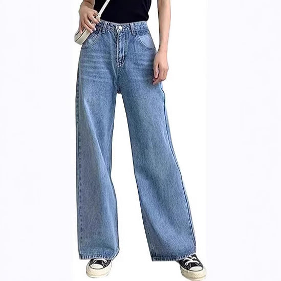 Dame Løst skåret Denimbukser i afslappet High-Waist stil Stilla
