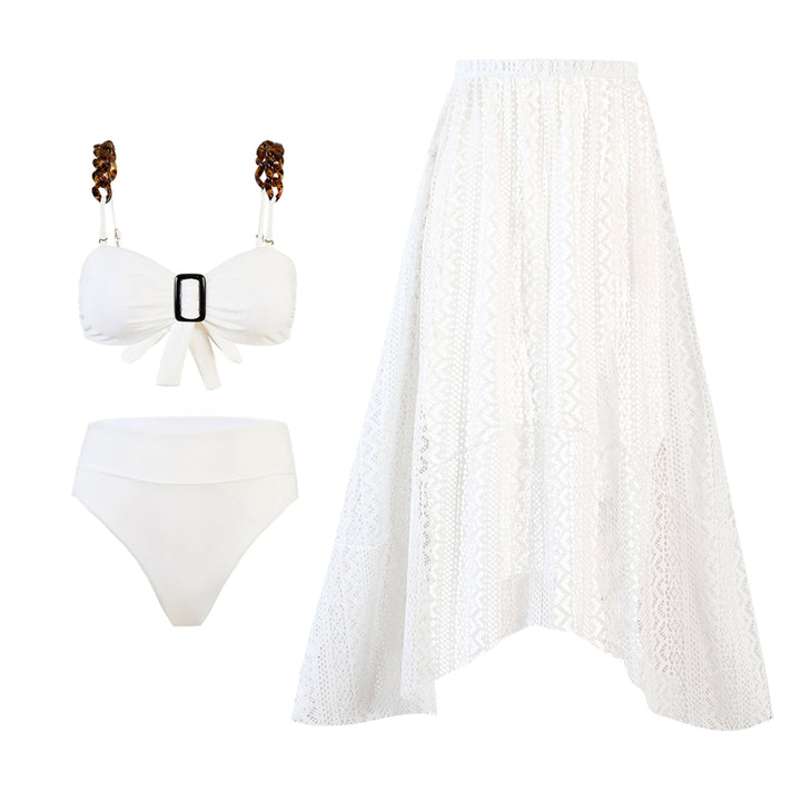 Dame Bikini-sæt med elegant snit og moderne indpakningsklud Stilla