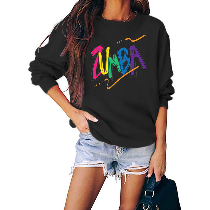 Dame sweatshirt med moderne Zumba design og casual fit Stilla