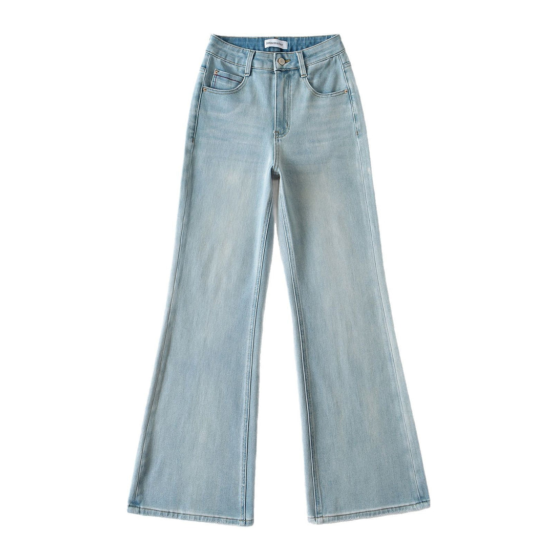 Dame Flared Jeans i vintage-stil med høj talje og bred ben Stilla