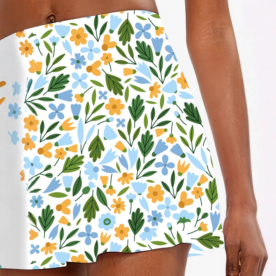 Dame blomster mønster skort Stilla