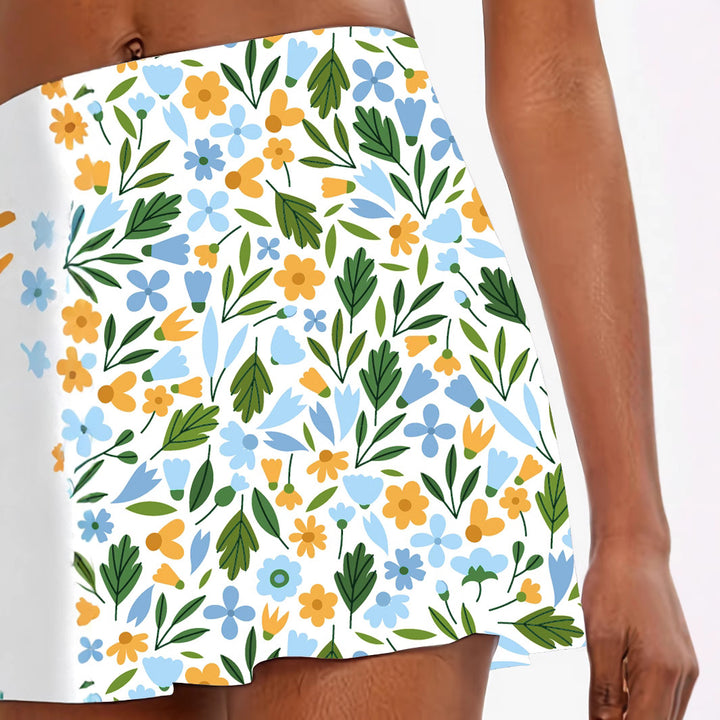 Dame blomster mønster skort Stilla