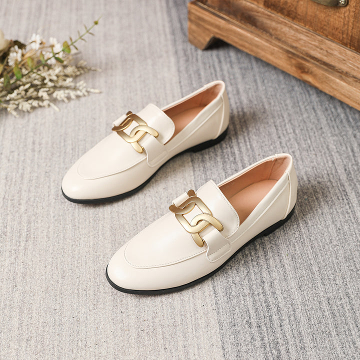 Dame Elegante Mokasiner med Guld accenter Stilla
