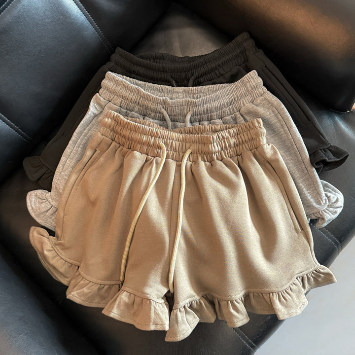 Femme Rynket kant Afslappet snit Lounge shorts Stilla